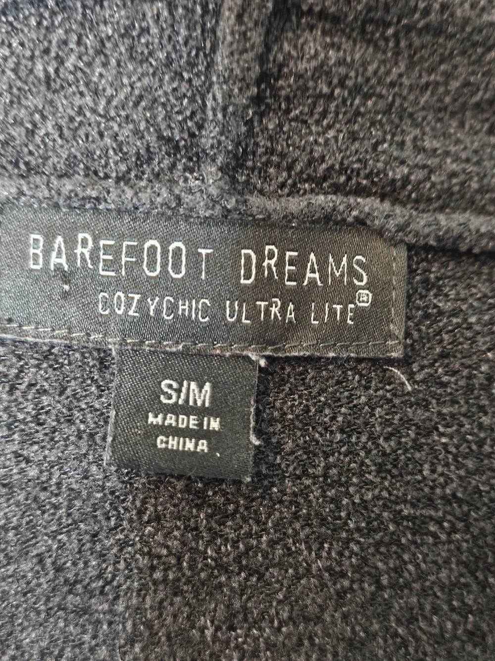 Barefoot DREAMS Cozy Draped Open-Front Women’s Sweater Cardigan - Charcoal Gray